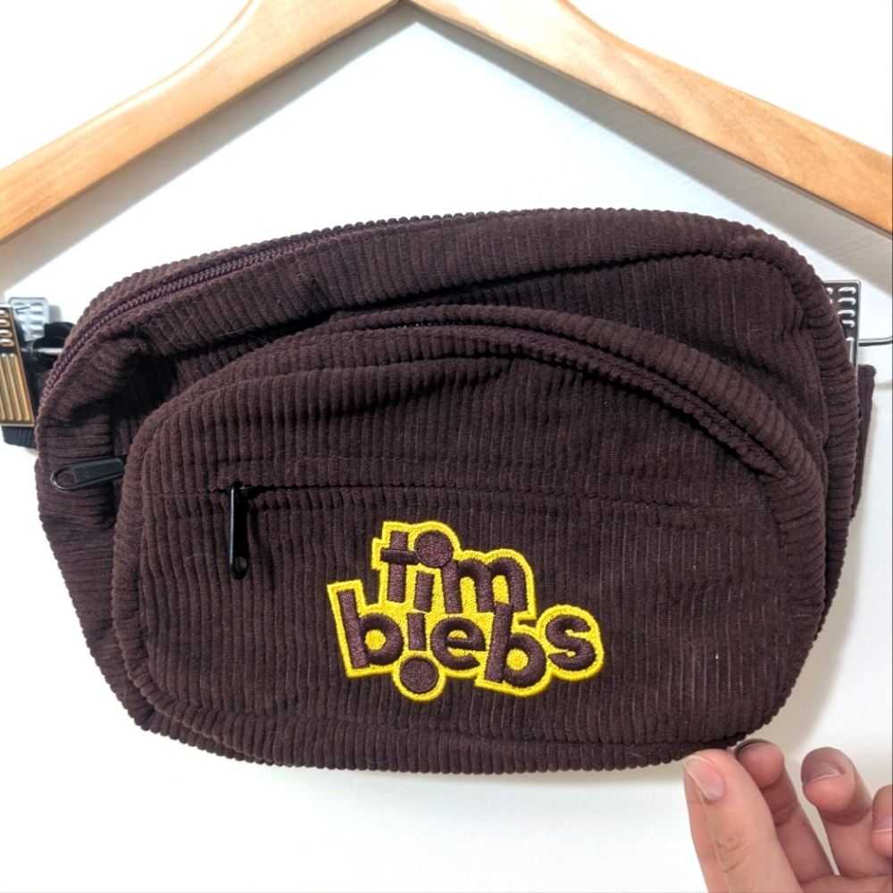 Justin Bieber x Tim Hortons "Tim Biebs" Corduroy Belt Bag / Fanny Pack 🍩